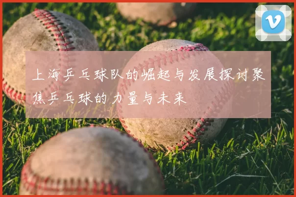 上海乒乓球队的崛起与发展探讨聚焦乒乓球的力量与未来